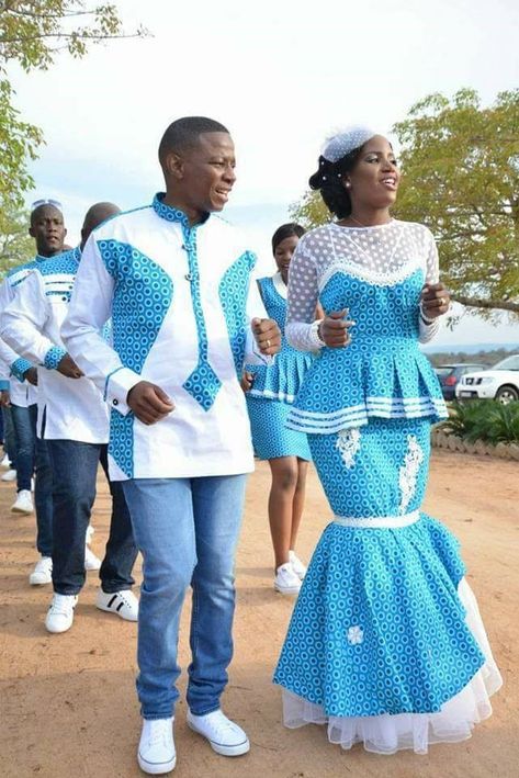 African Traditional Shweshwe Wedding Dresses 2020 - African 4