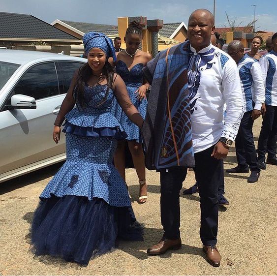 Latest Shweshwe Wedding Dresses For South Africa - African 4