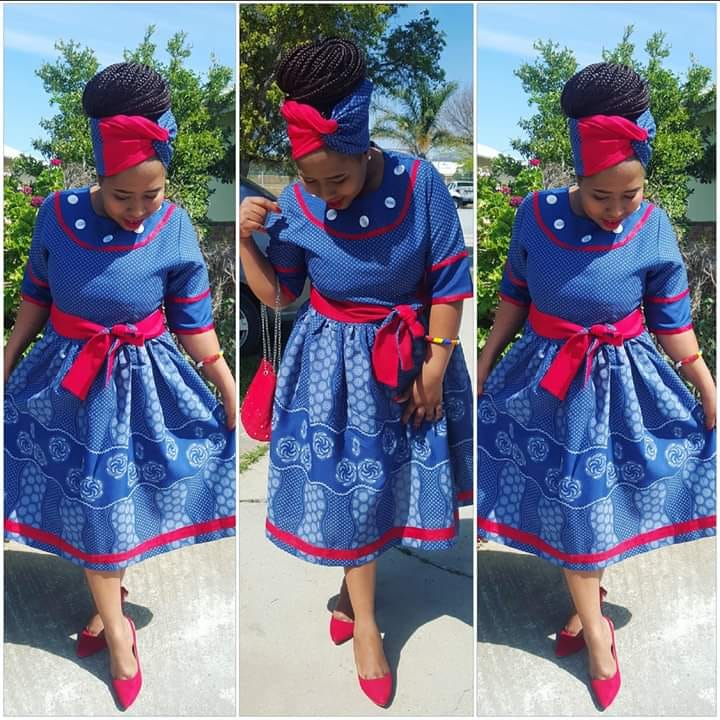 Awesome African shweshwe traditional dresses for women - African 4