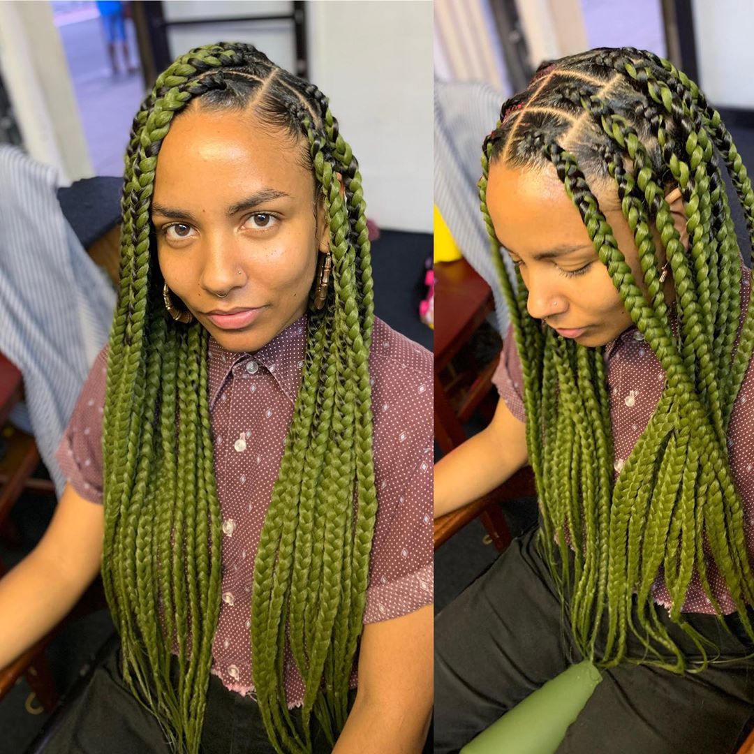 latest box braids hairstyles lovely styles 2020 - African 4