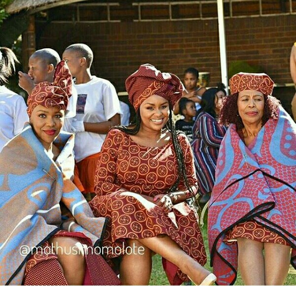 Beautiful Seshoeshoe Print Traditional Attire 2020 - African 4
