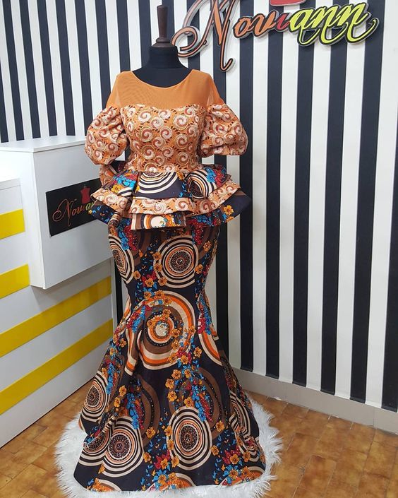 Cute Ankara Skirt and Blouses Styles for Ladies - African 4