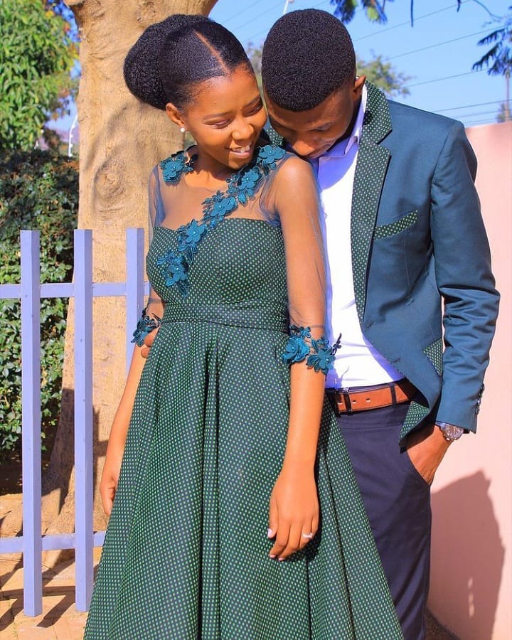 Gorgeous Seshweshwe Traditional Wedding Dresses 2021 South Africa African 4